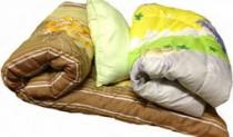 постельный набор эконом для рабочих в наборе подушка,одеяло,ватный матрас 
